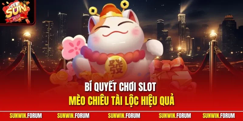 Bí quyết chơi slot Mèo Chiêu Tài Lộc hiệu quả